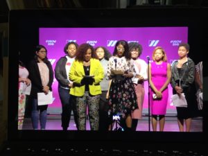National Young Women's Initiatives on stage