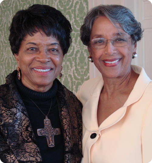 Reatha Clark King and Wenda Weekes Moore