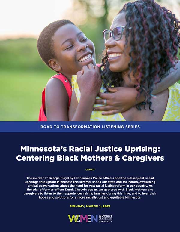 Black mothers and caregivers report cover