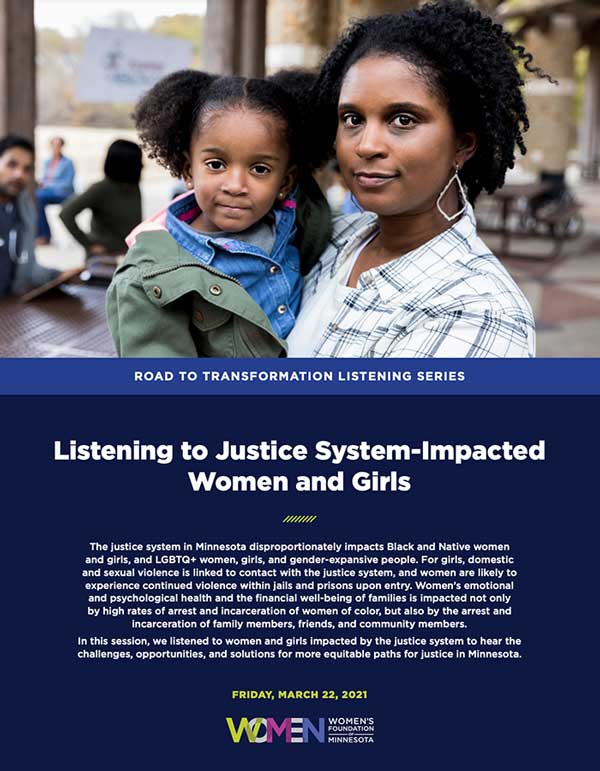 Justice system report cover