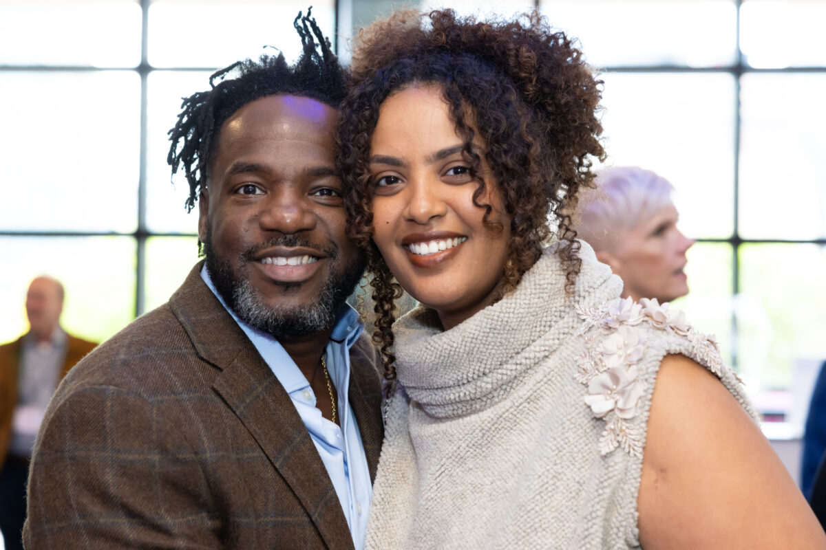 Trustee Adair Mosely with Lulete Mola