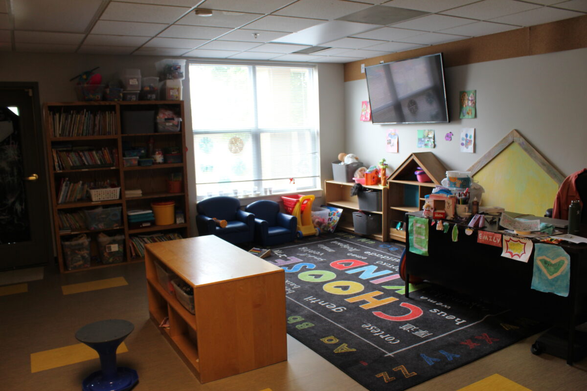 playroom at YWCA daycare