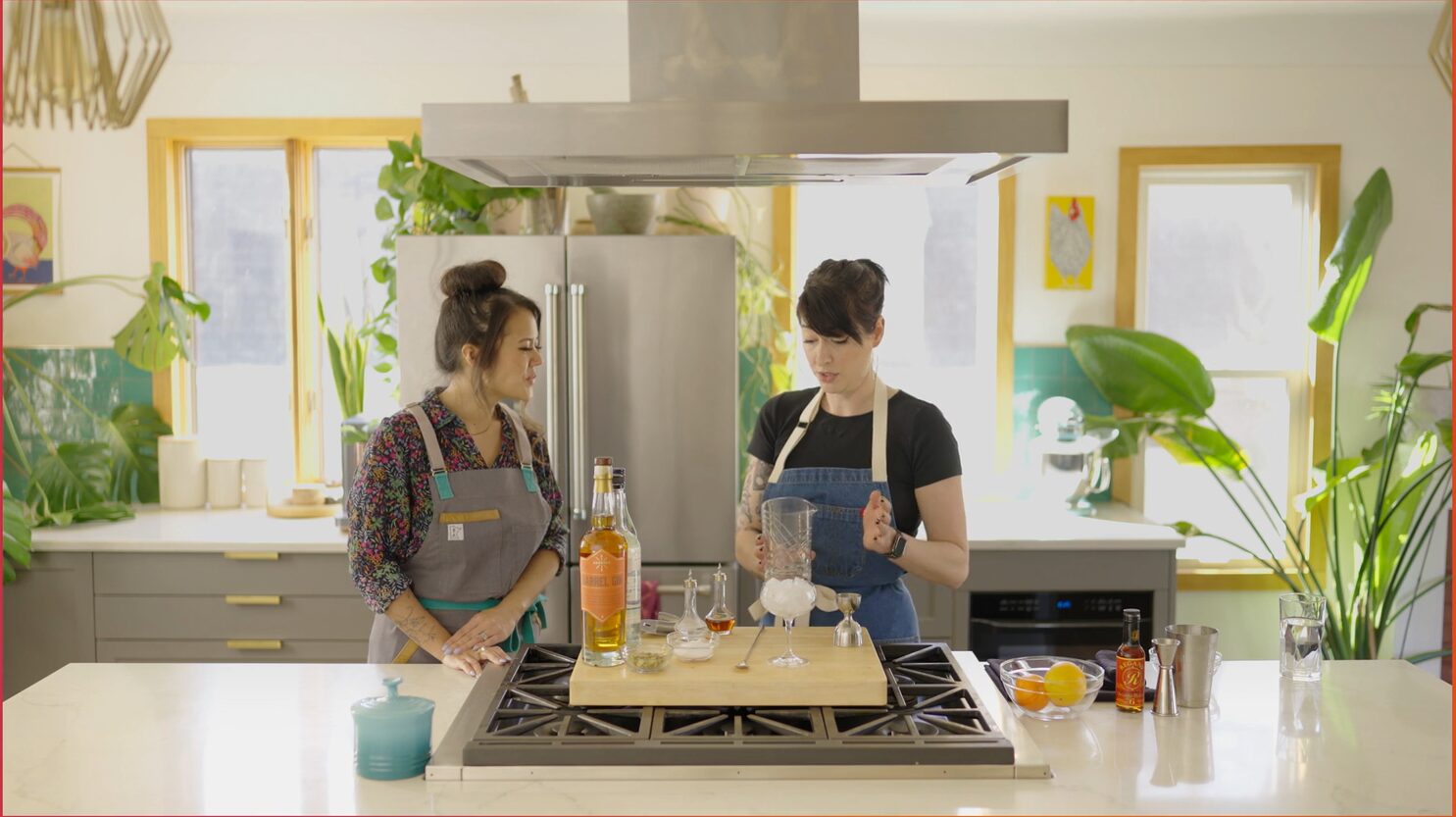 Christina Nguyen and Jessi Pollak make Gin Blossom 2.0 Cocktails