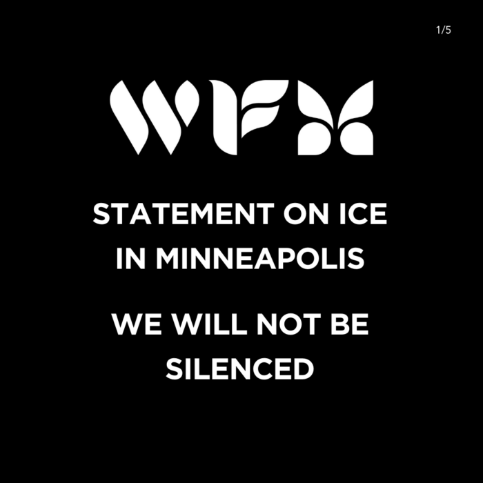 Statement on ICE in Minnesota we will not be silenced